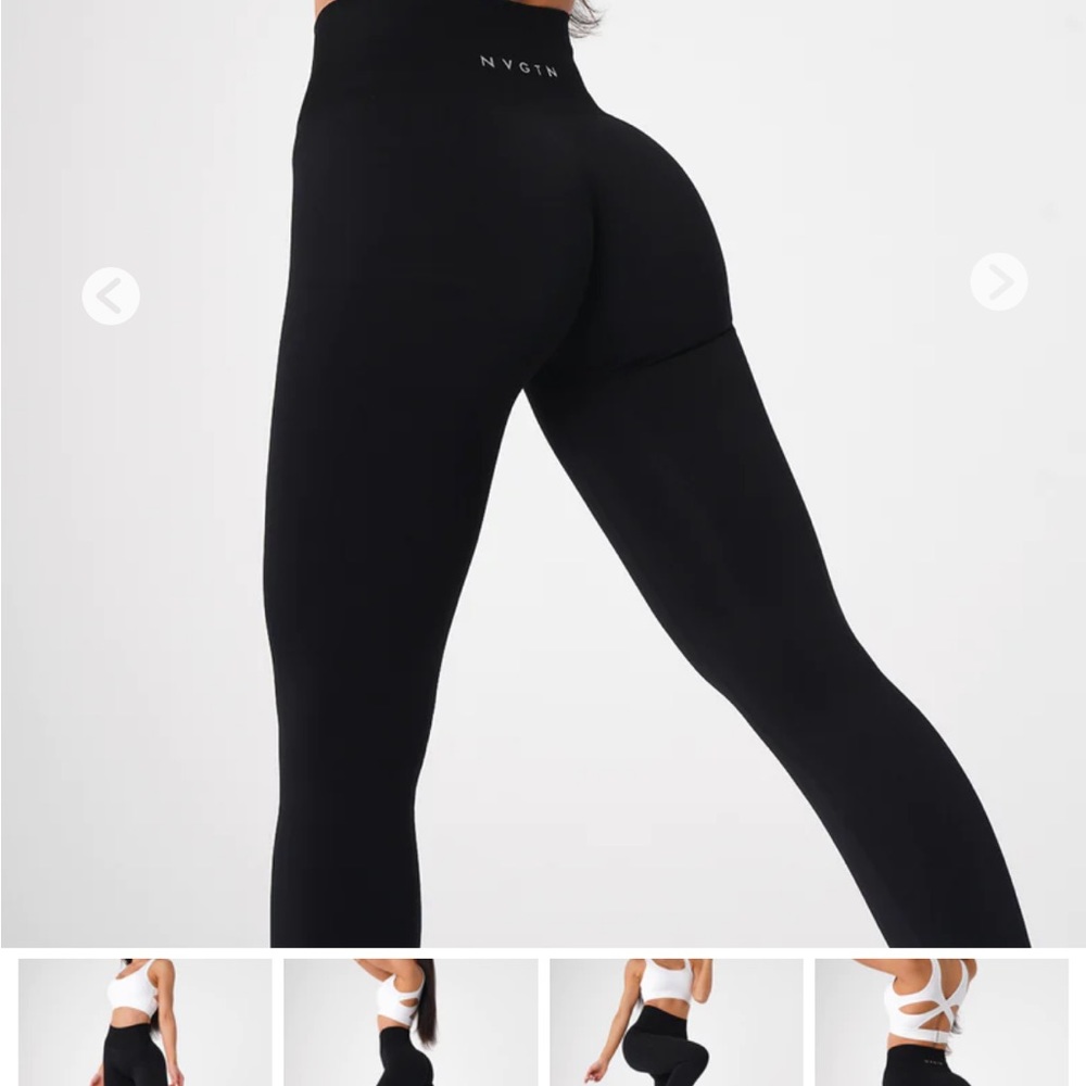 Brand new black solid seamless NVGTN leggings from recent release